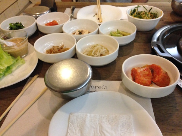 Acompanhamentos do churrasco coreano
